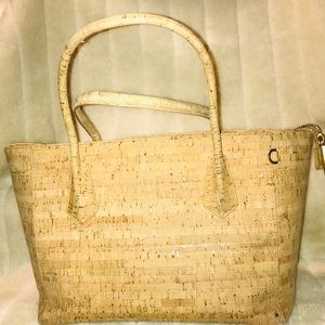 Dagne Dover signature legend tote in cork